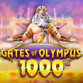 Slots logo of Gates of Olympus 1000 from Pragmatic Play at Bassbet Casino