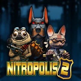 Nitropolis 2 online game logo by ELK Studios on bassbetcasino-spain.com