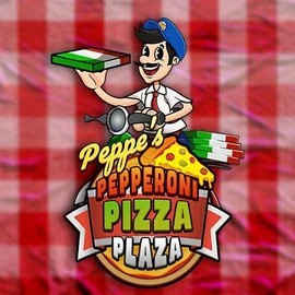 Peppe’s Pepperoni Pizza Plaza logo by Pragmatic Play at Bassbet Casino